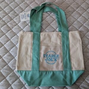 Trader Joe's Mini Tote Bag, Green